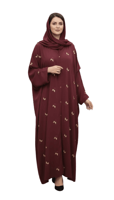 Golden Flutter Abaya